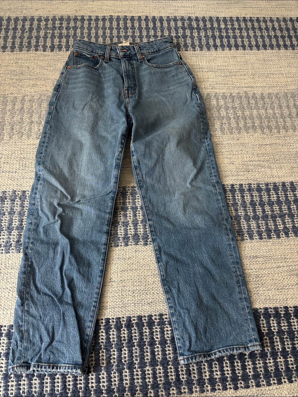 Madewell curvy ‘90s Straight leg crop